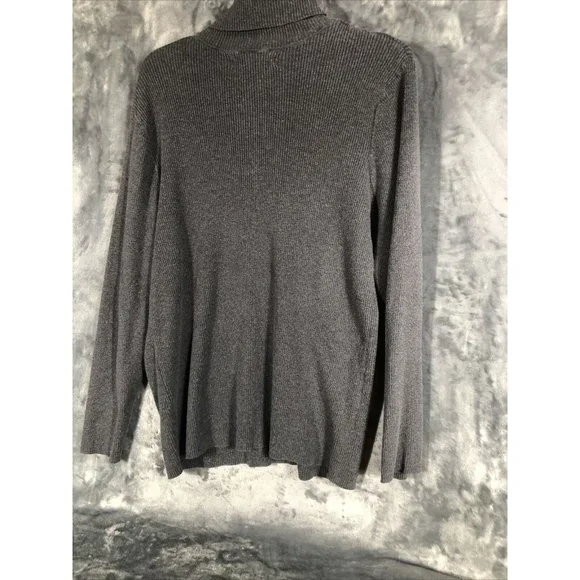 Old Navy Turtleneck Sweater Women’s Gray Adult Size Large - Picture 9 of 10